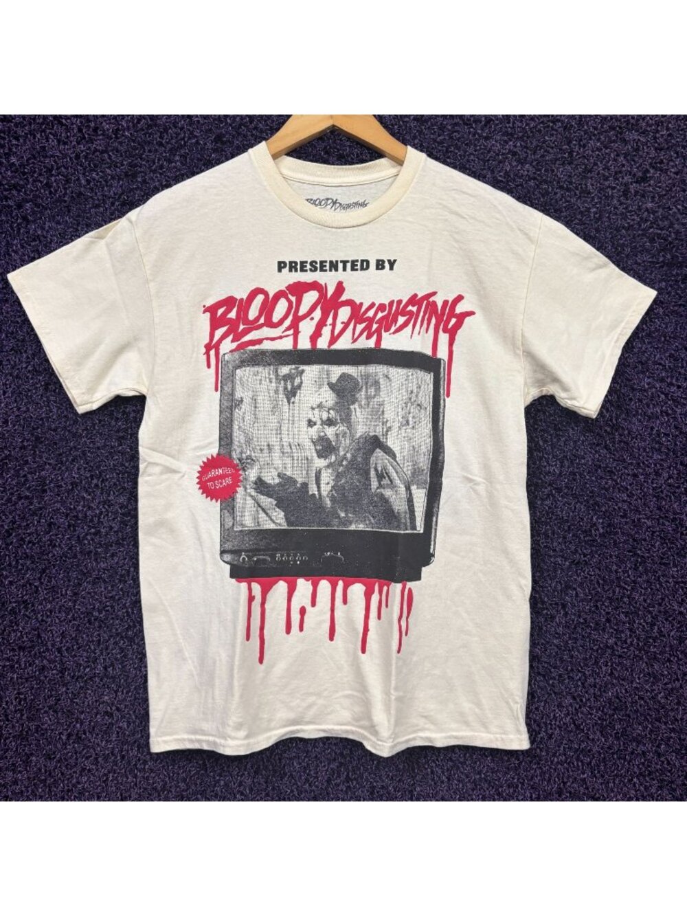 Bloody Disgusting x Terrifier Art the Clown Newspaper T-Shirt Size Medium